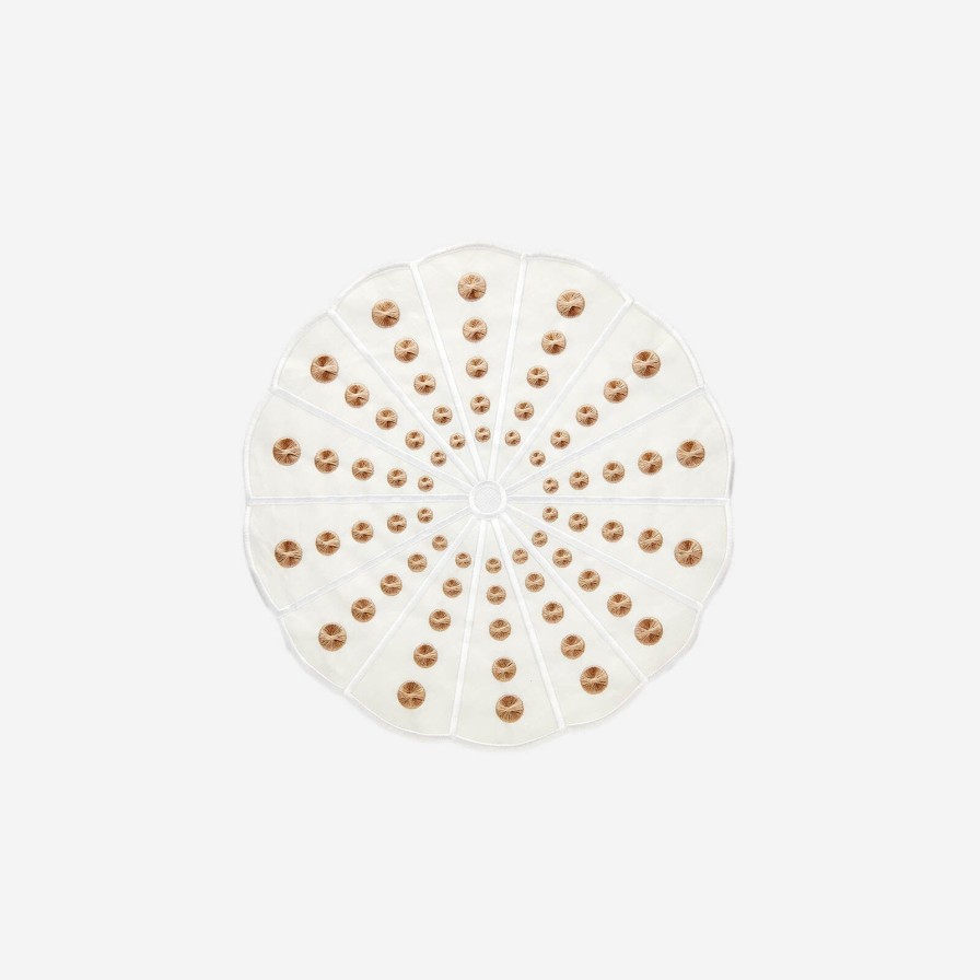 Dining Bonadea | Sea Urchin Placemat White & Rose Gold