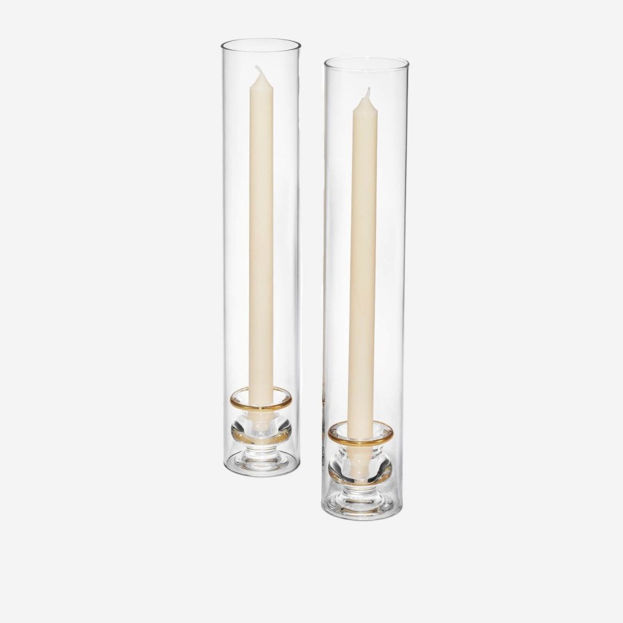 Home Accessories Aerin | Sancia Taper Holder With Sleeve-Set Of 2