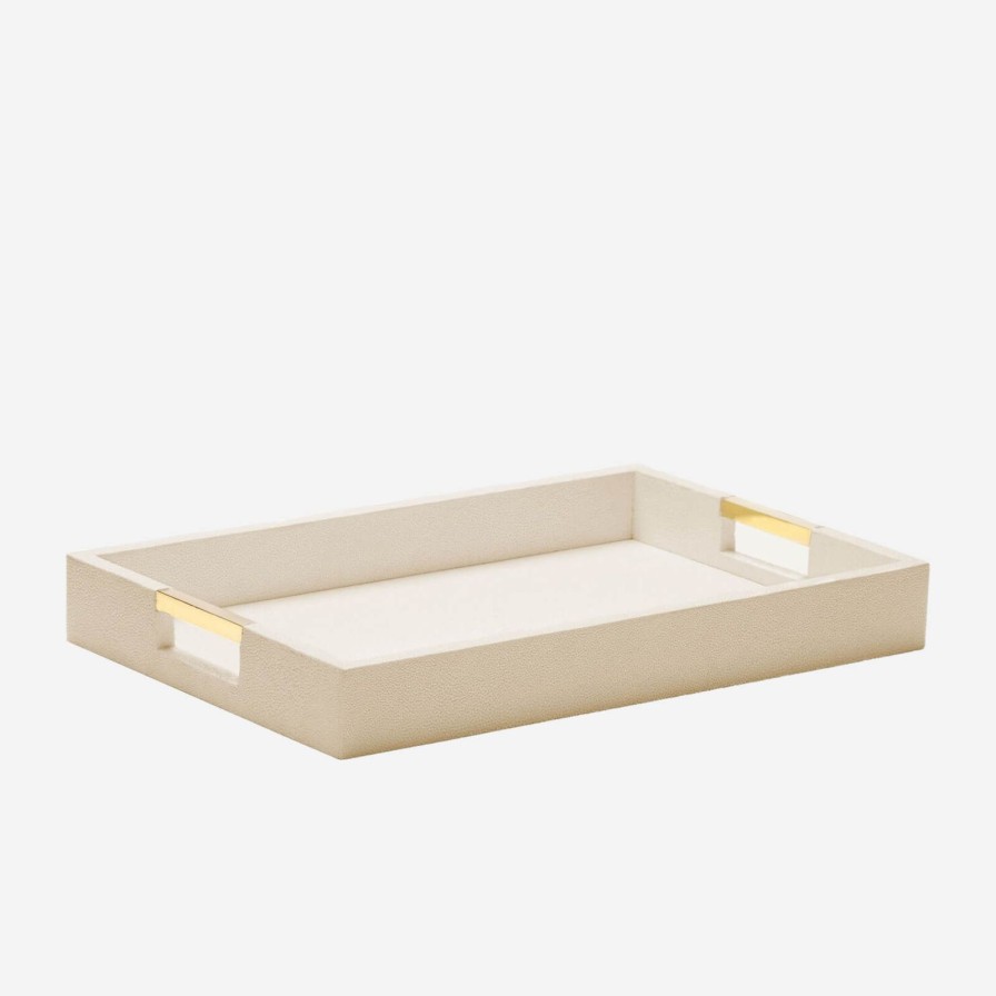 Home Accessories Aerin | Modern Shagreen Desk Tray Wheat