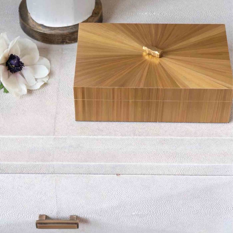 Home Accessories Bonadea | Gold Sunburst Box