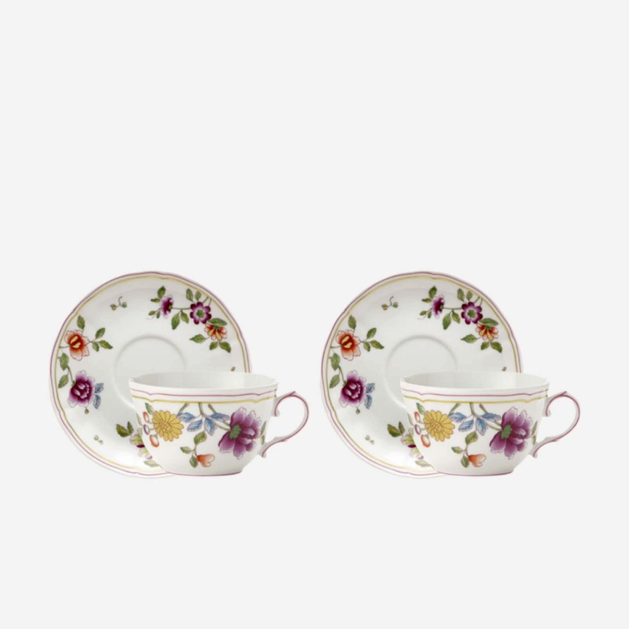 The Tabletop Edit Ginori 1735 | Granduca Coreana Teacups-Set Of 2