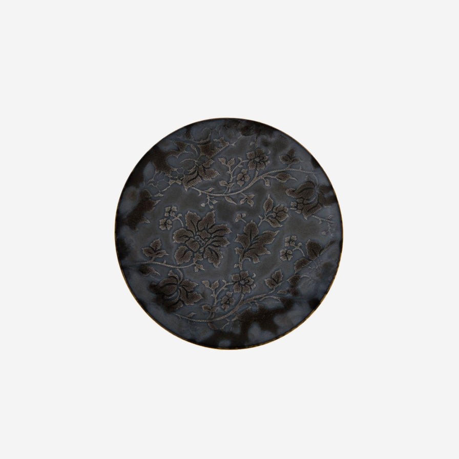 Dining Jaune de Chrome | Moonshadow Black Bread Plate