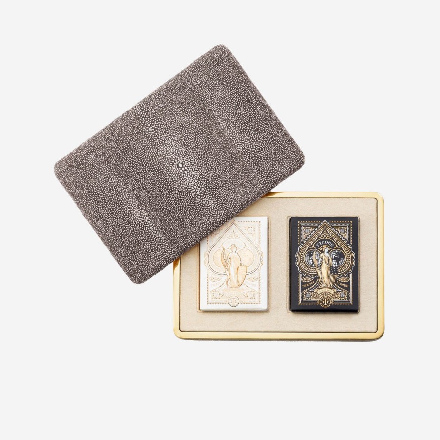 Dining Aerin | Shagreen Card Case Chocolate