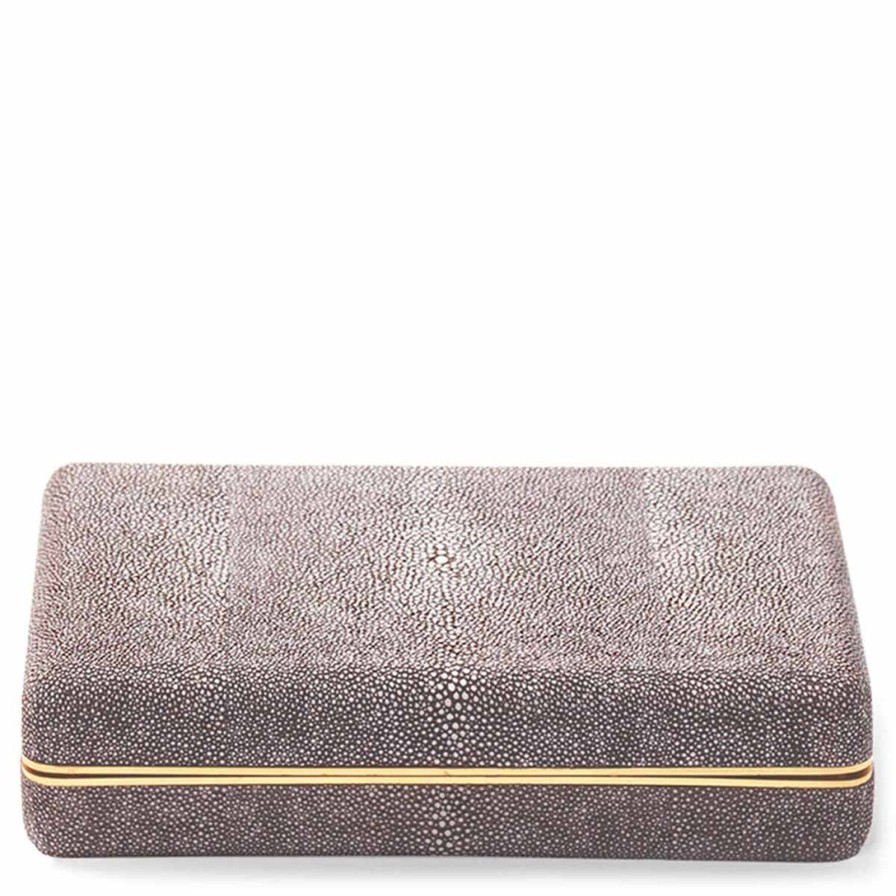 Dining Aerin | Shagreen Card Case Chocolate