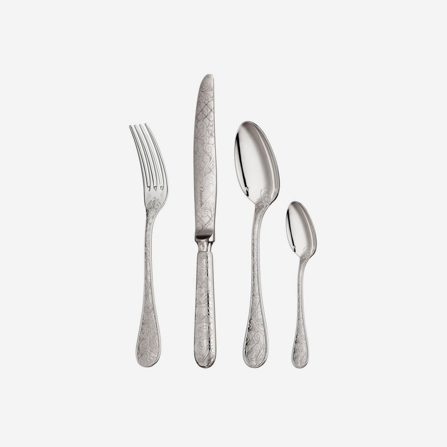 Dining Christofle | Jardin D'Eden 48-Piece Silver Plated Canteen