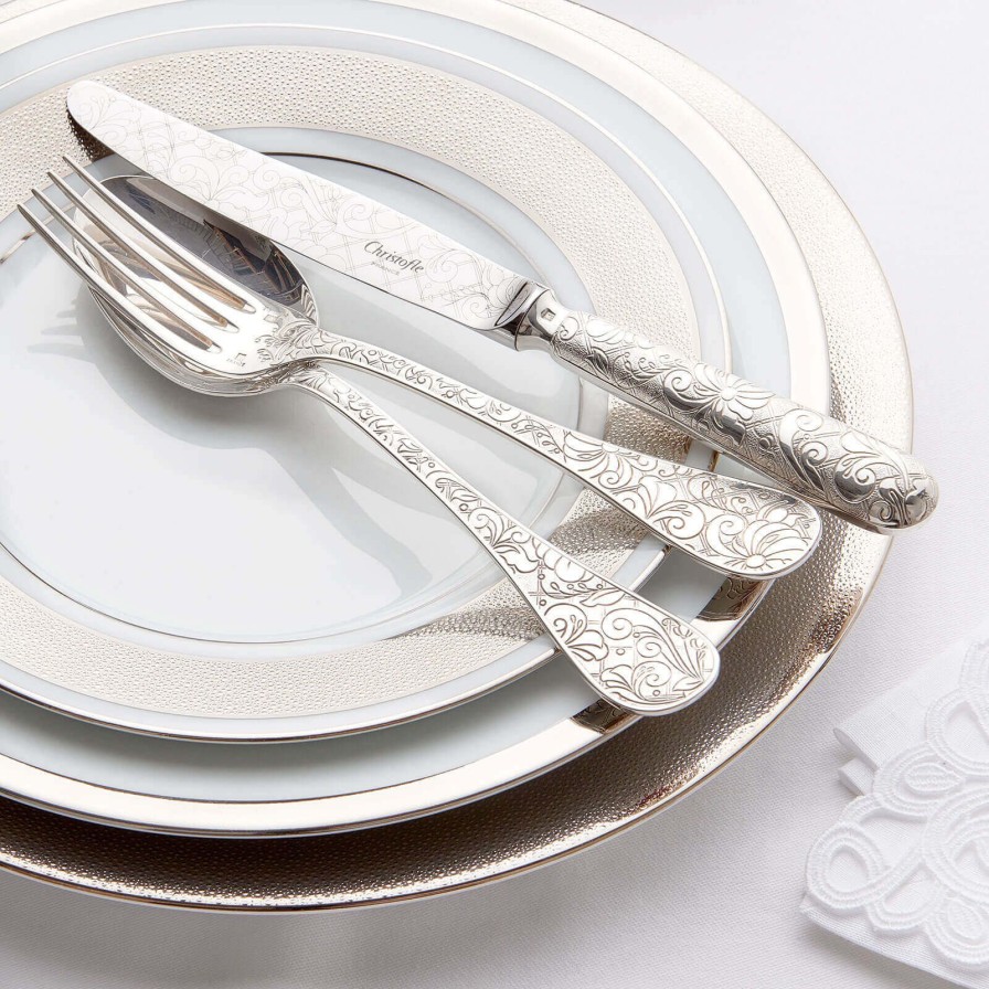 Dining Christofle | Jardin D'Eden 48-Piece Silver Plated Canteen