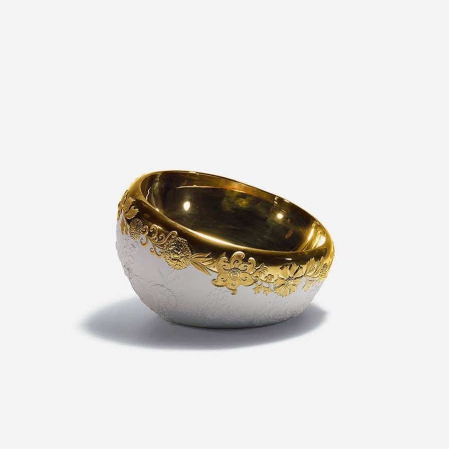 Home Accessories Lladró | Naturo White & Gold Centerpiece