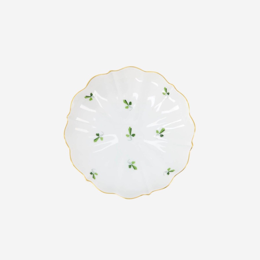 Home Accessories Augarten Wien 1718 | Grape Leaves Oval Dish Small