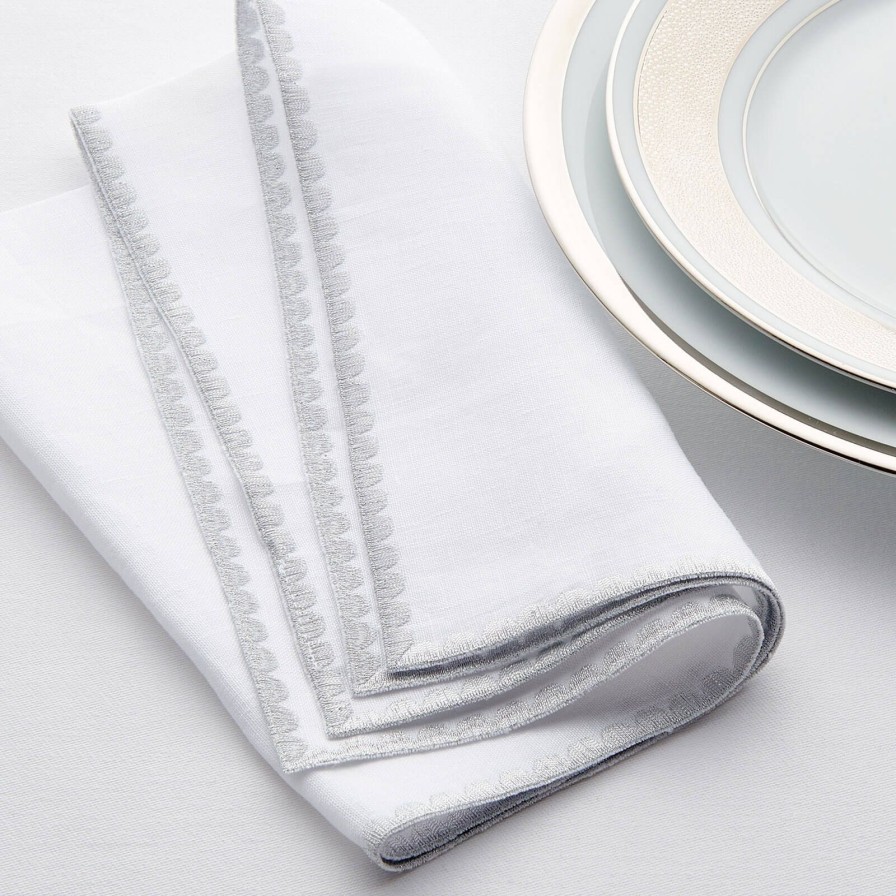 Dining Weissfee | Riva Silver Napkin