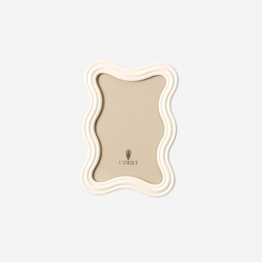 Home Accessories L'Objet | Ripple White Enamel Frame-Small