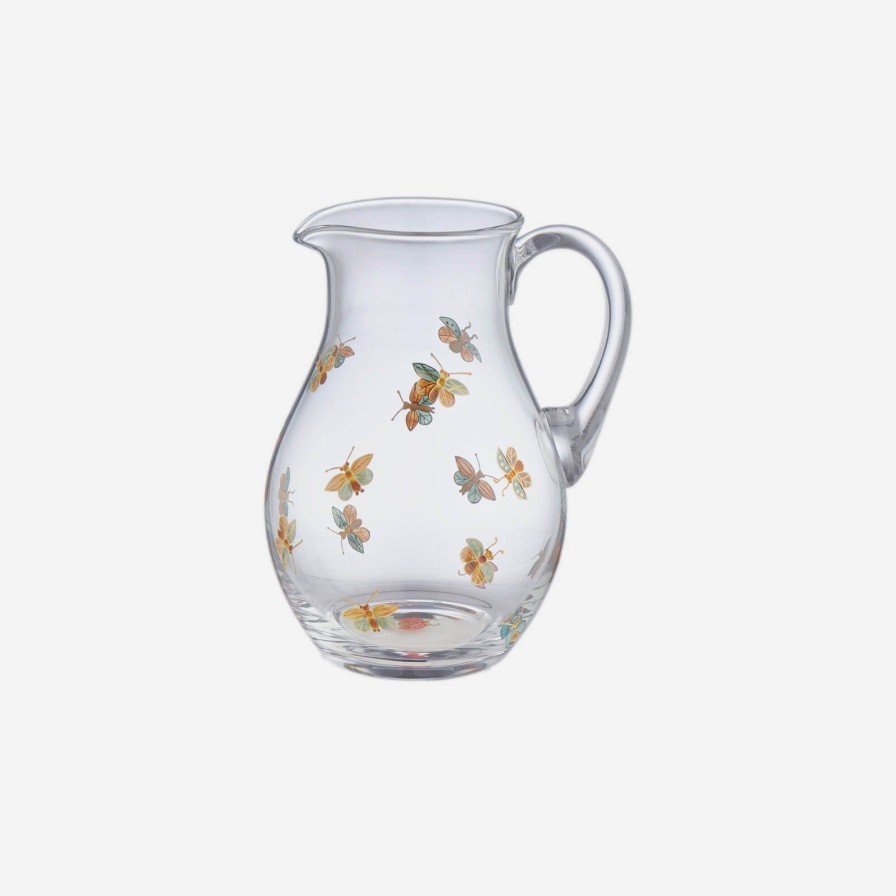 Dining Artel | Butterfly Painted Pitcher