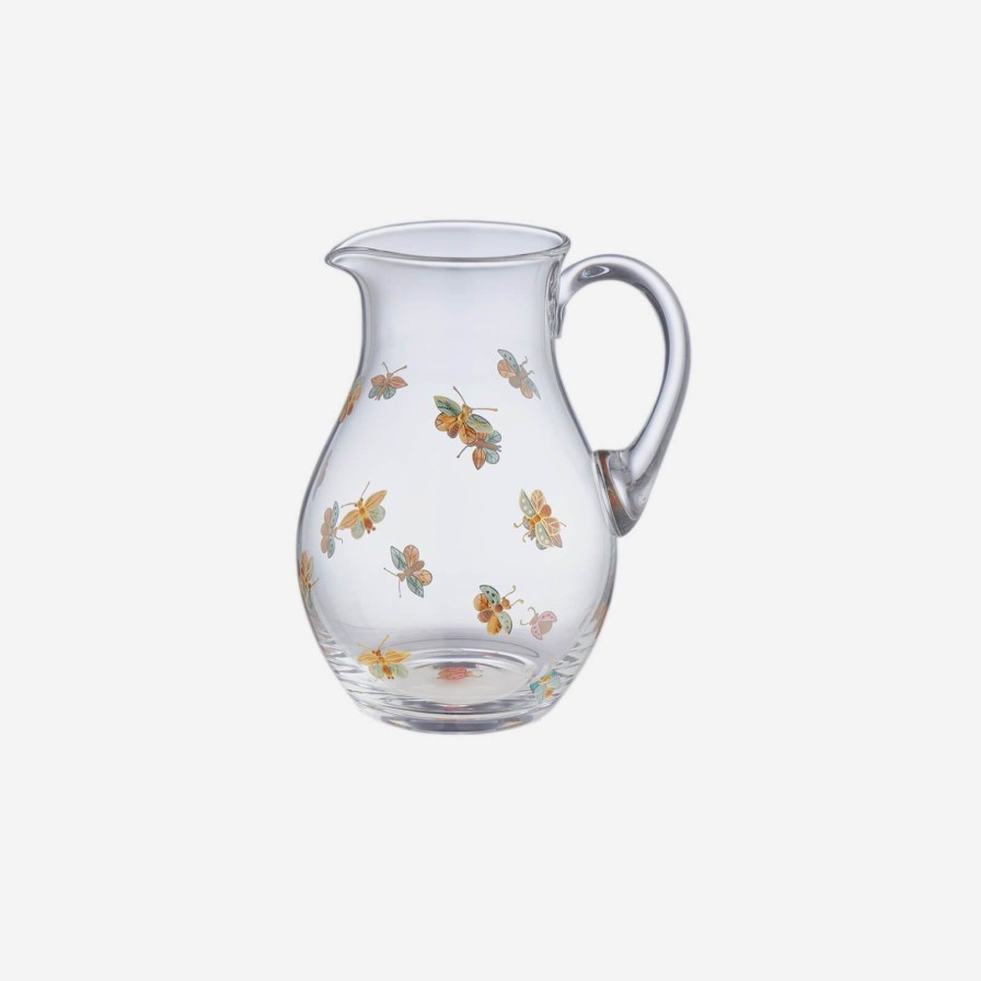 Dining Artel | Butterfly Painted Pitcher