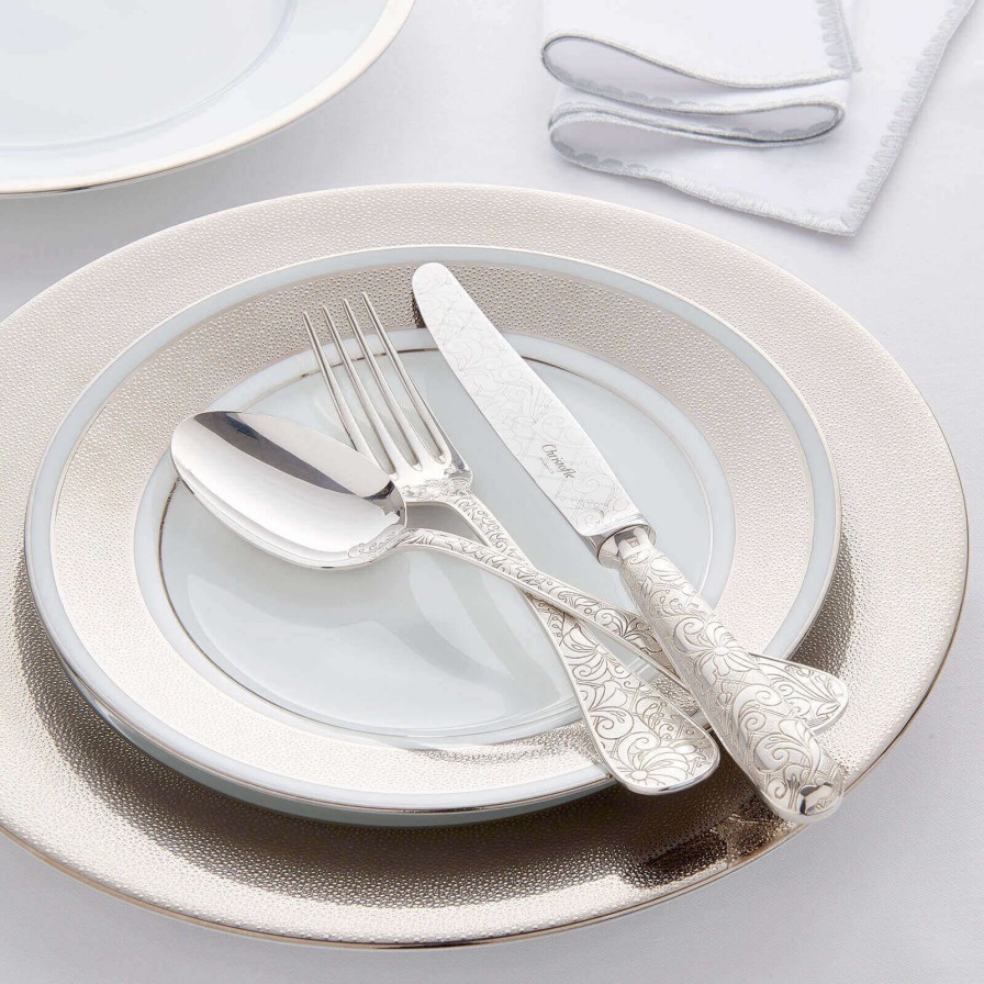 Dining Legle | Monte Carlo Platinum Charger