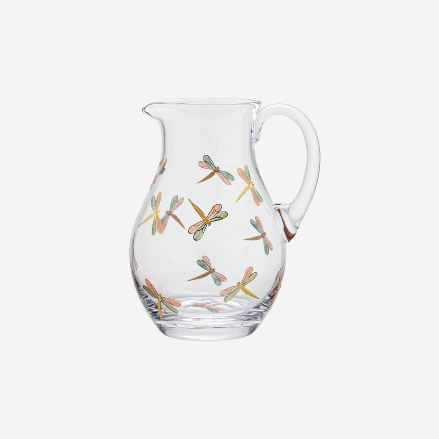 Dining Artel | Dragonfly Painted Pitcher