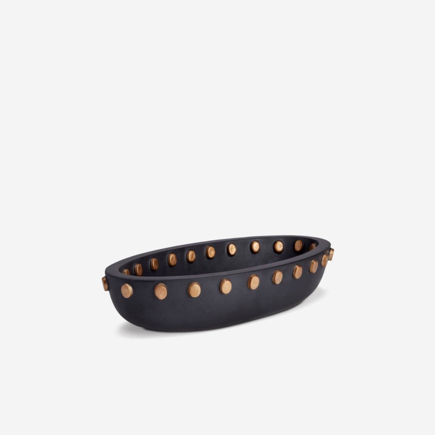 Dining L'Objet | Teo Black Oval Bowl