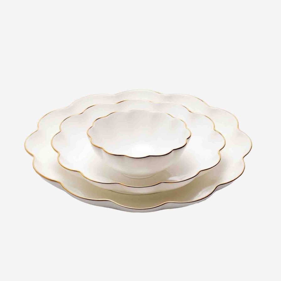 The Tabletop Edit Aerin | Scalloped Nesting Dish-Set Of 3