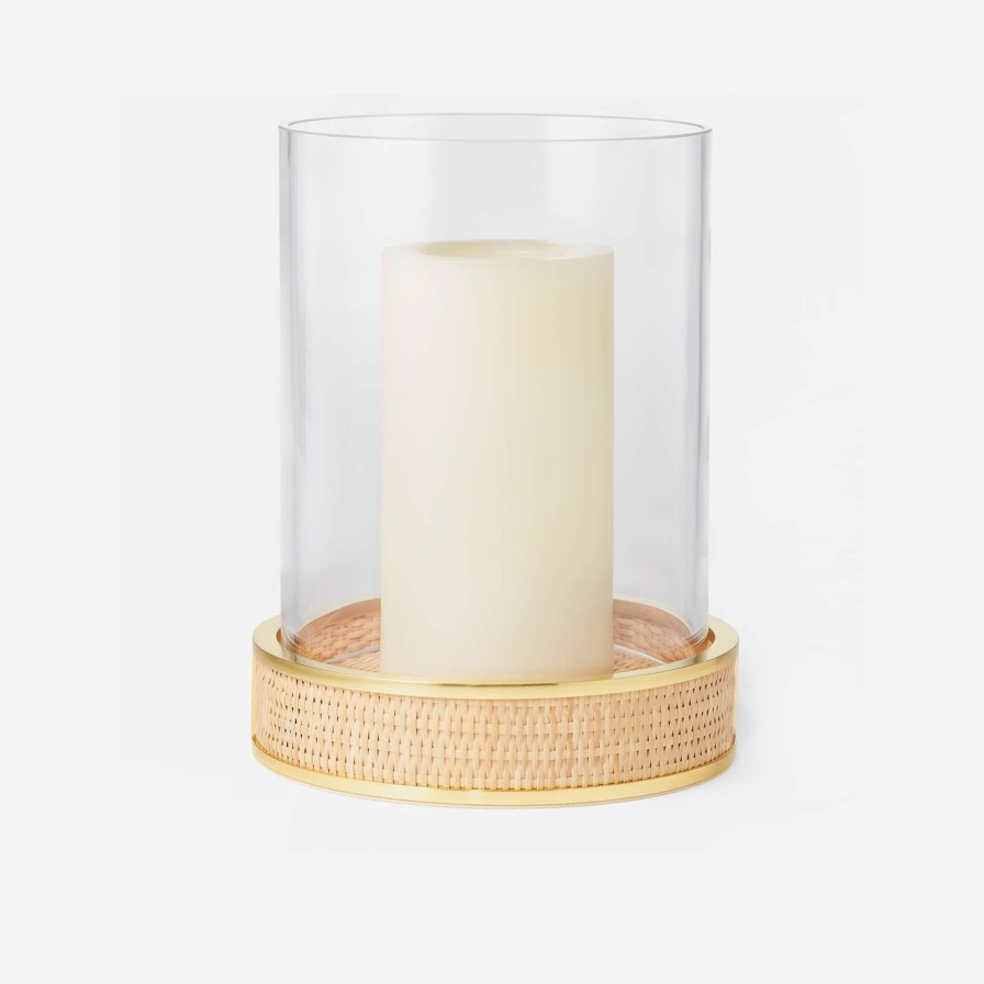 Home Accessories Aerin | Colette Cane Hurricane Lantern