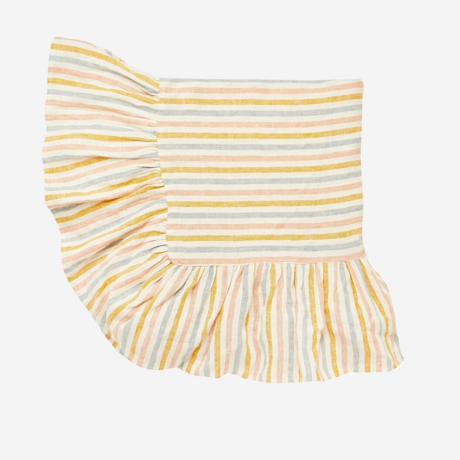 Dining Projektityyny | Multi Stripe Frill Tablecloth