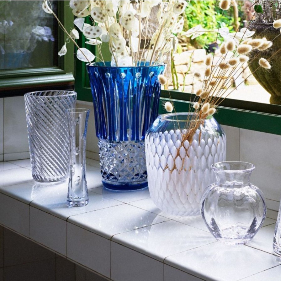 Dining St Louis | Plurielle Diagonal Cut Vase-Medium