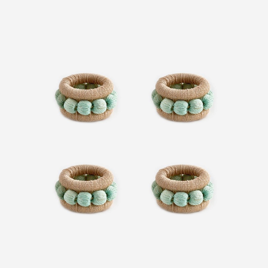 Dining Bonadea | Berry Napkin Rings Aqua-Set Of 4