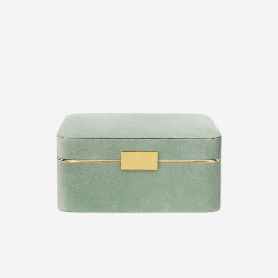 Dining Aerin | Beauvais Suede Jewellery Box-Sage