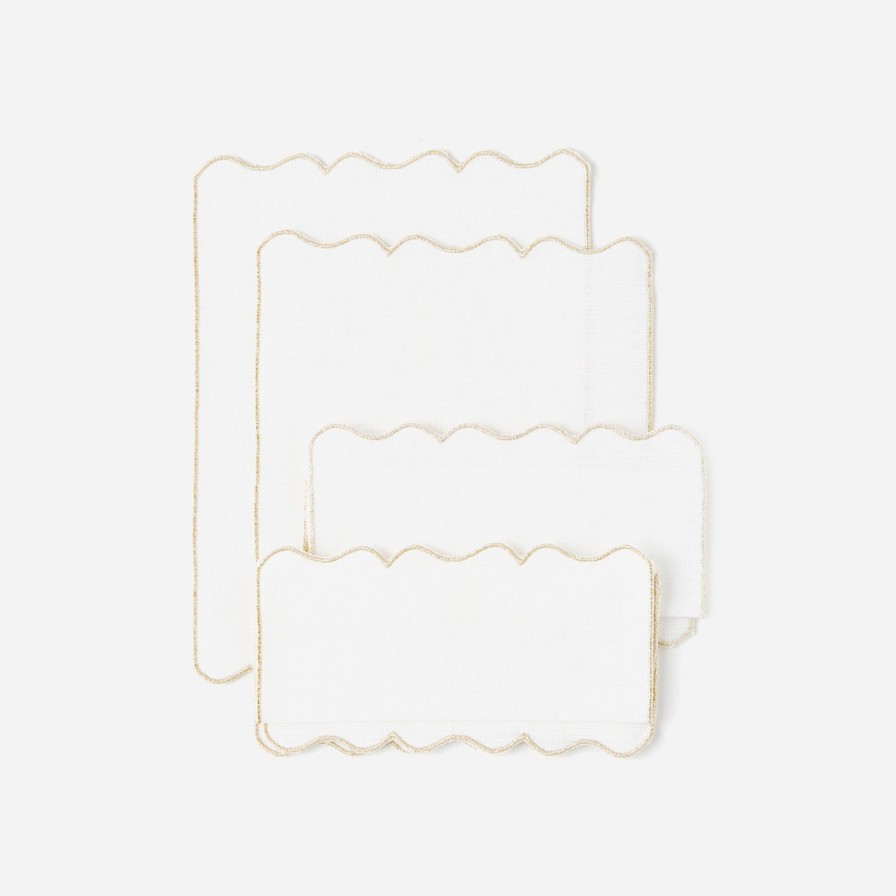 The Tabletop Edit Los Encajeros | Bicos Cocktail Napkin-Set Of 4