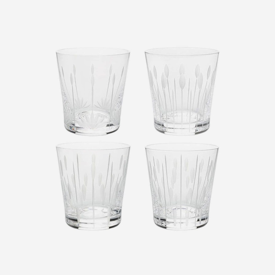 Dining Lalique | Lotus Tumbler-Set Of Four