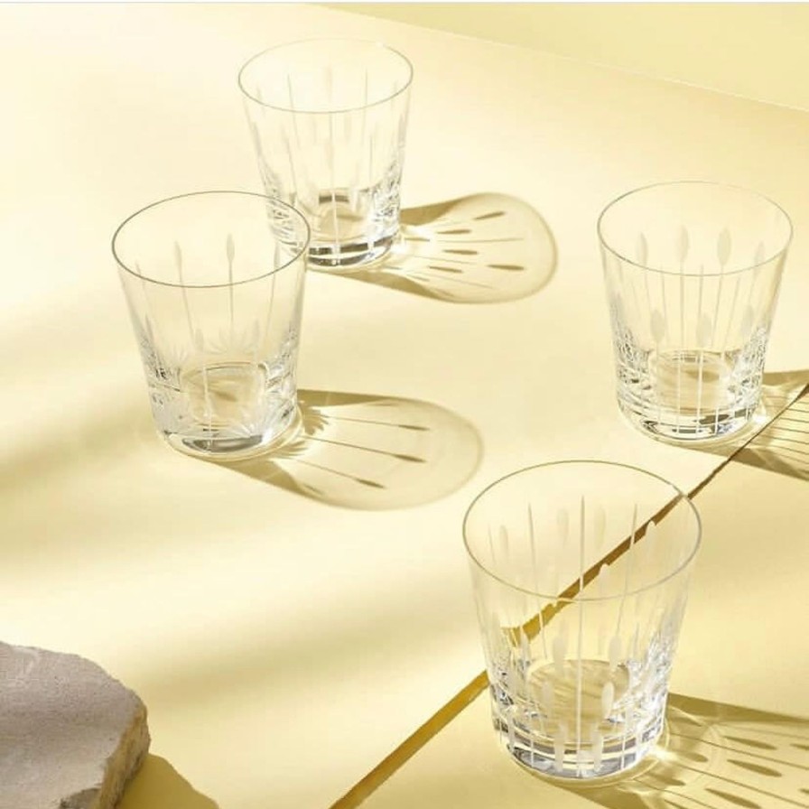 Dining Lalique | Lotus Tumbler-Set Of Four