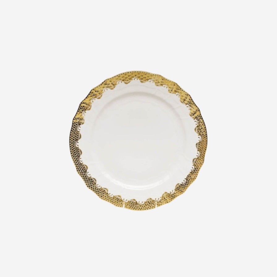 Dining Herend | Fish Scale Gold Charger Plate