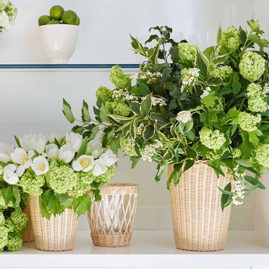 Home Accessories Aerin | Freya Wicker Vase-Small