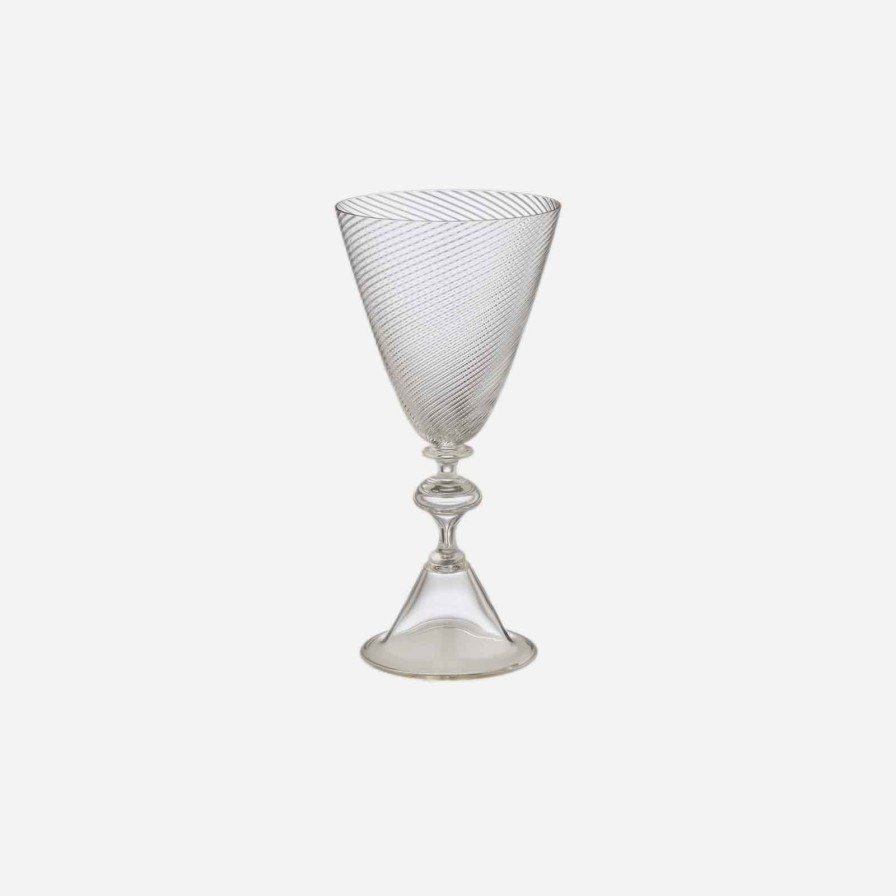 Glassware & Barware Bonadea | Fume Torsade White Wine Glass