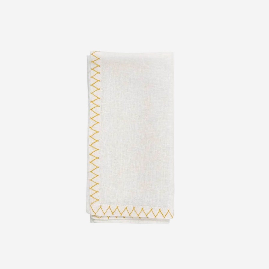 Dining Malaika | Zig Zag Napkin-Amber