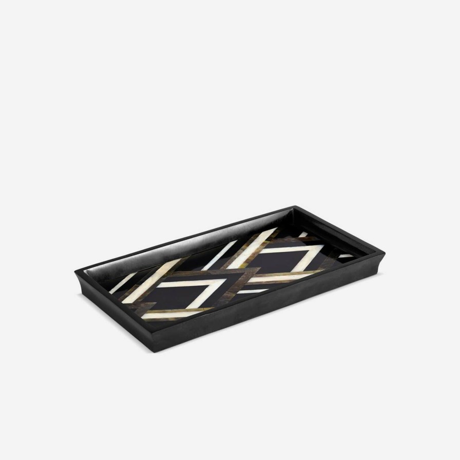 Home Accessories L'Objet | Deco Noir Small Rectangular Tray