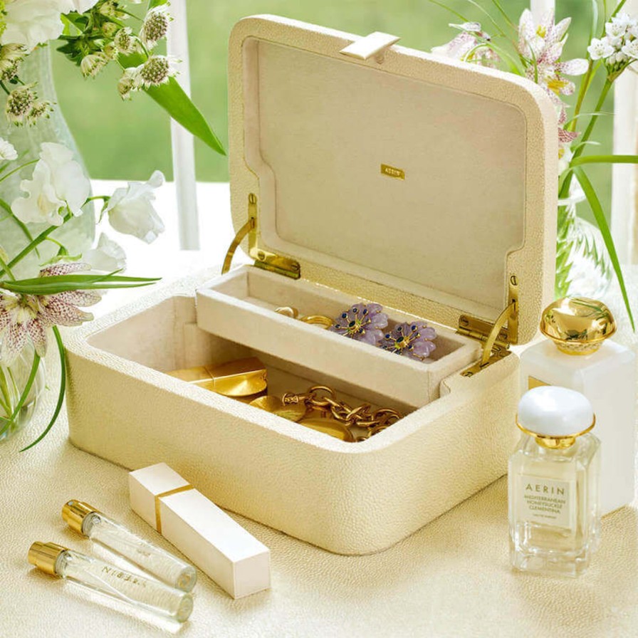 Dining Aerin | Abella Shagreen Jewellery Box-Small