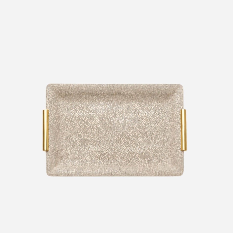 Dining Aerin | Shagreen Vanity Tray Wheat