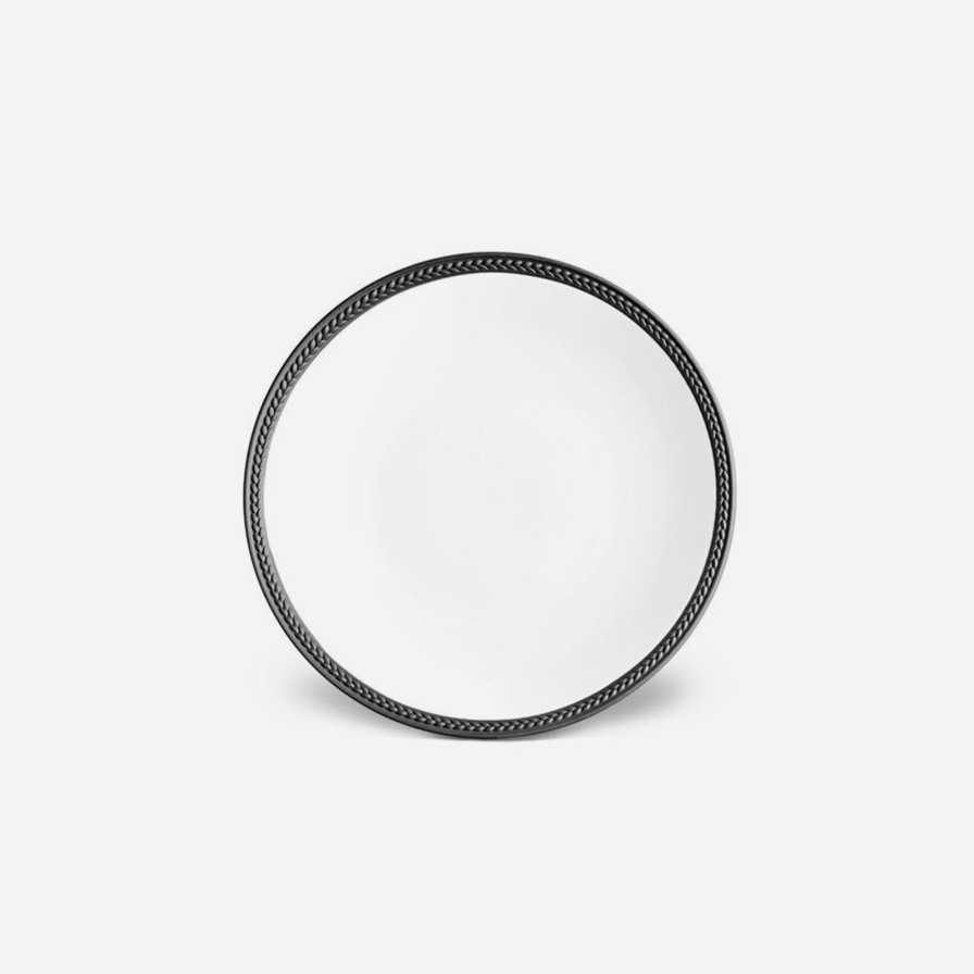 Dining L'Objet | Soie Tressee Black Dessert Plate