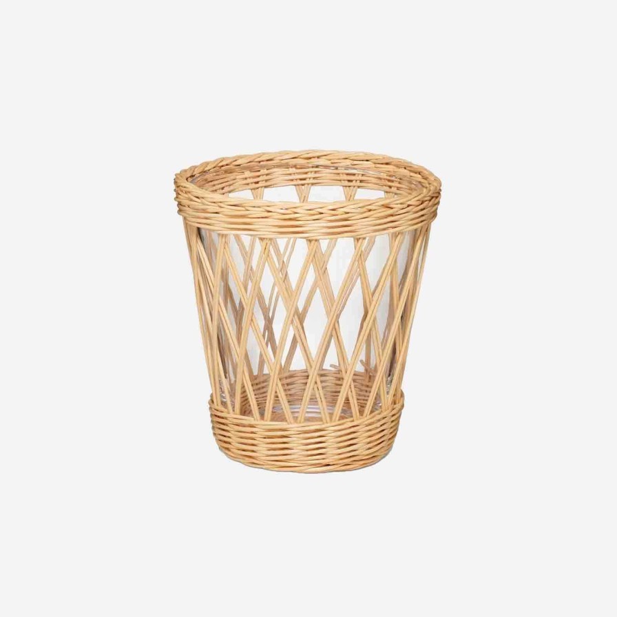 Home Accessories Aerin | Navona Rattan Vase-Small