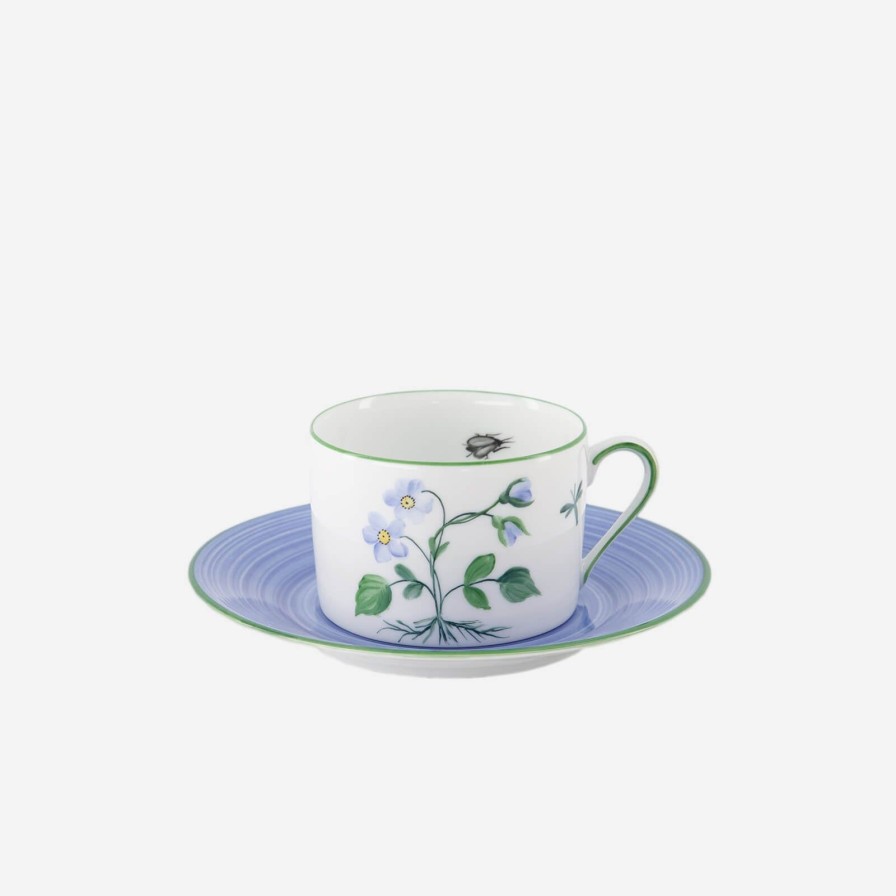 Dining Marie Daâge | Botanique Violet Teacup & Saucer