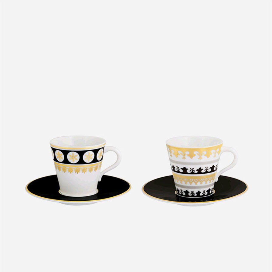 Dining Vista Alegre | Capuleto Set Of 2 Coffee Cups & Saucers