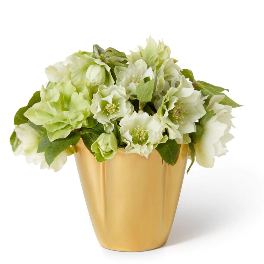 Home Accessories Aerin | Gilded Clover Small Vase