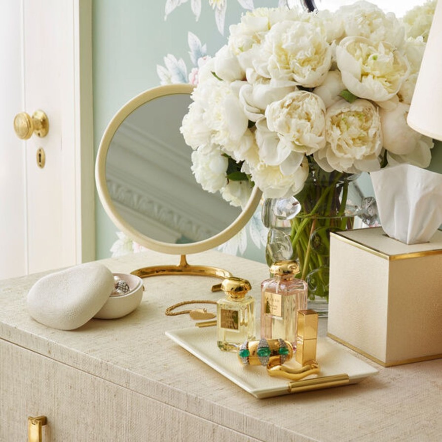 Dining Aerin | Shagreen Heart Box Dove