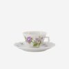 Dining Augarten Wien 1718 | Lilac Floral Bouquets Espresso Cup & Saucer-Dahlia