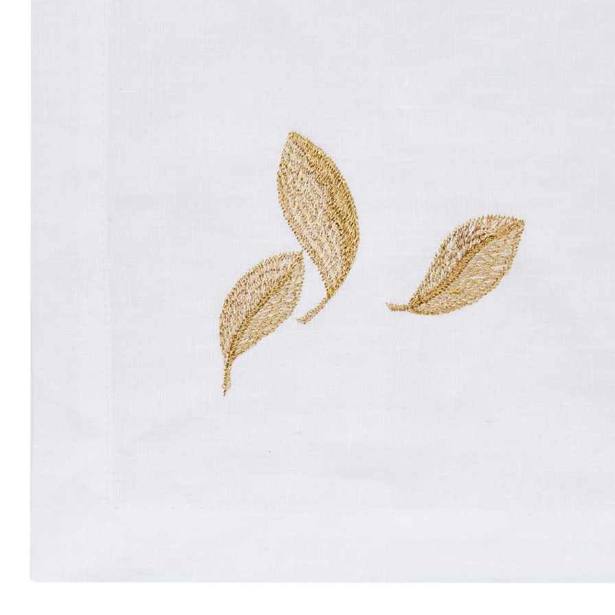 The Tabletop Edit Weissfee | Golden Leaves Napkin