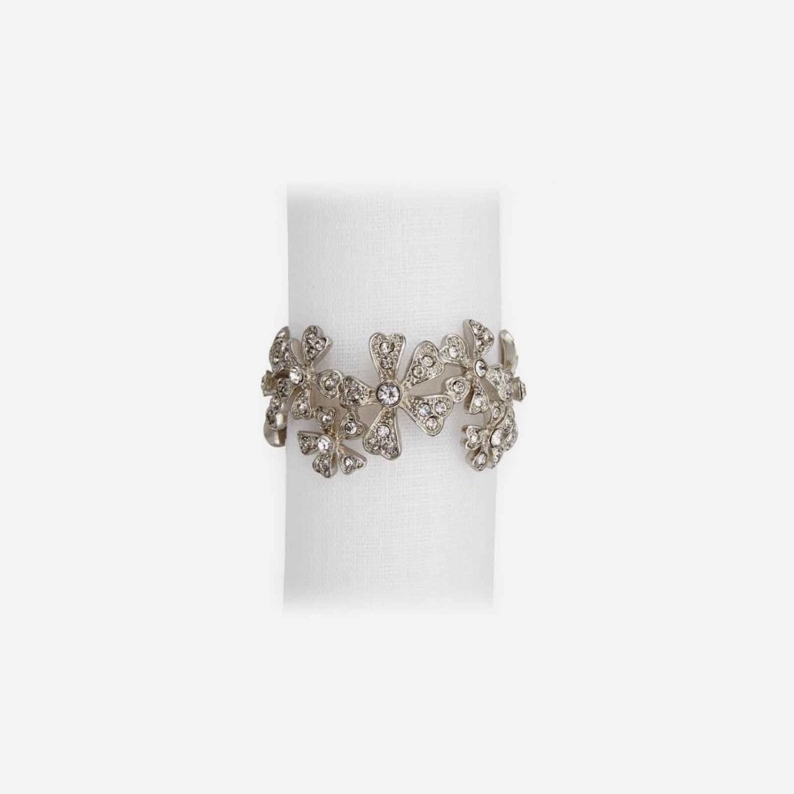 Dining L'Objet | Garland Platinum Napkin Ring-Set Of 4