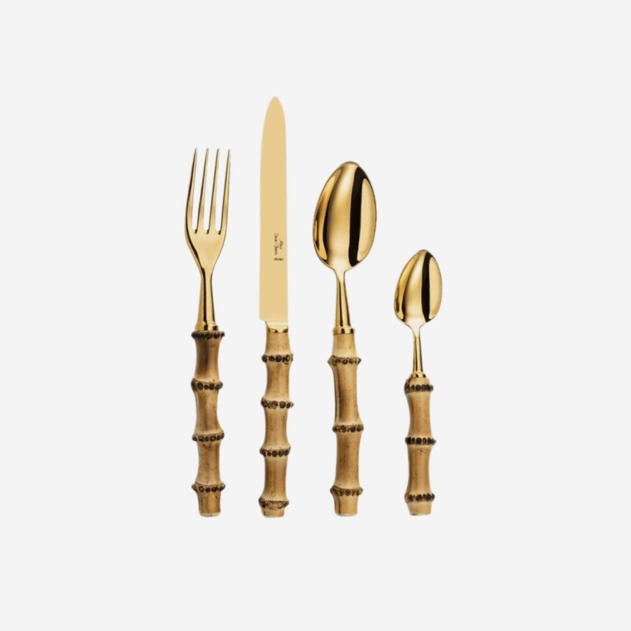 Dining Alain Saint-Joanis | Bamboo Gold 4-Piece Cutlery Set