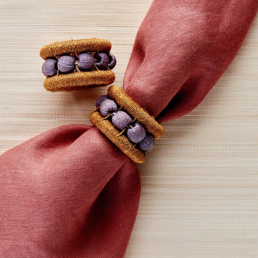 Dining Bonadea | Berry Napkin Rings Smoke-Set Of 4