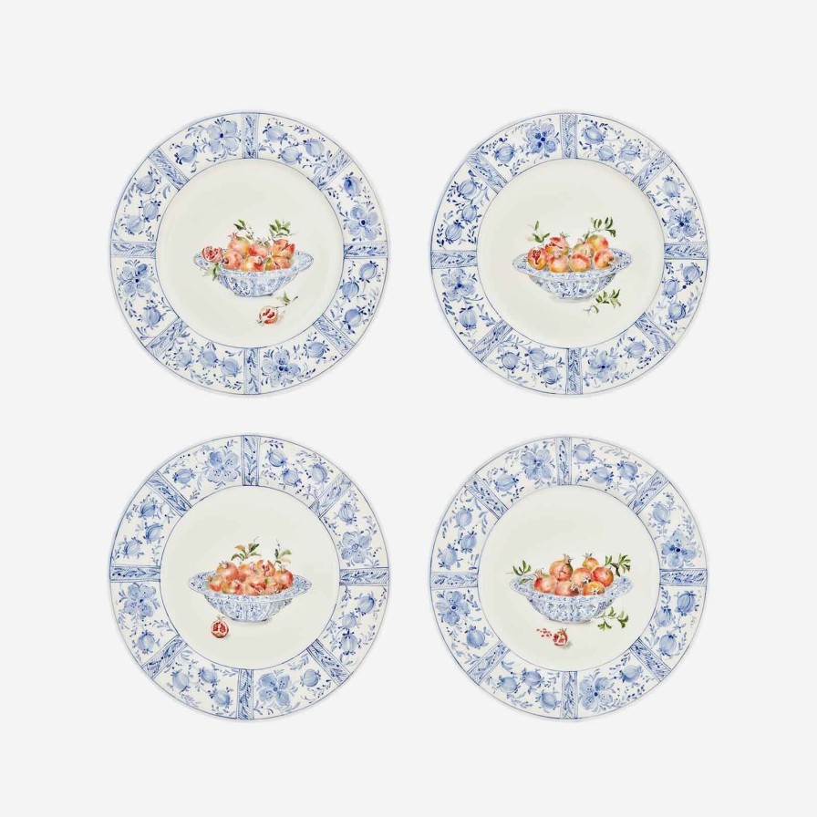 Dining Laboratorio Paravicini | Basket With Pomegranates Dinner Plates-Set Of 4