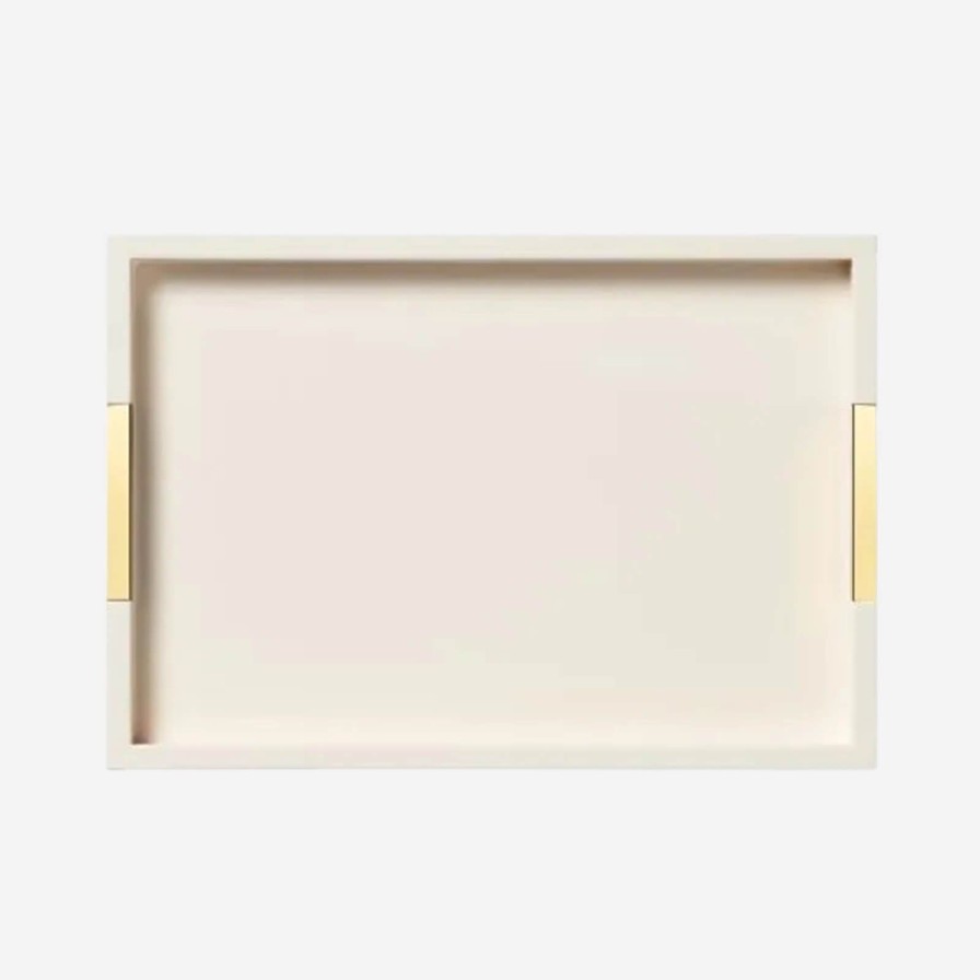 Dining Aerin | Piero Lacquer Vanity Tray Cream