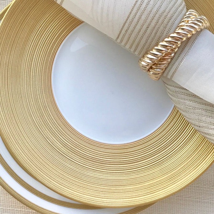 Dining J.L Coquet | Hemisphere Gold Dessert Plate