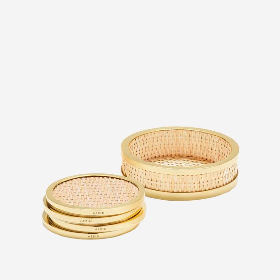 Dining Aerin | Colette Cane Coasters-Set Of 4